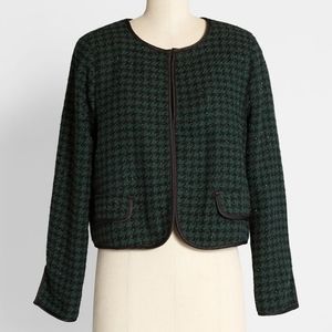 Modcloth Houndstooth Blazer
